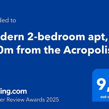 Modern 2-Bedroom Apt, 200M From The Acropolis Atene Esterno foto
